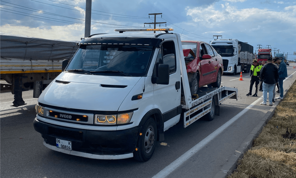 Çekici üzerinde araç